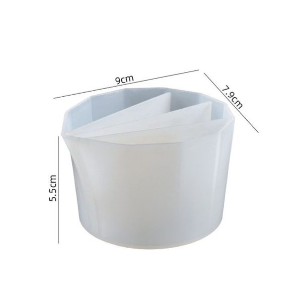 2 PCS DIY Crystal Epoxy Color Separation Cup Silicone Toning Cup, Style: 4 Grid - Image 2