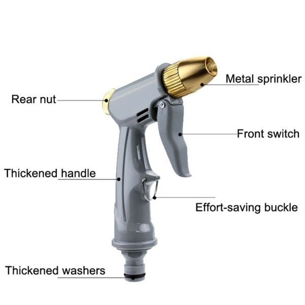 High Pressure Household Car Washer Telescopic Cleaning Spray, Style: H1 Short+3 Connectors - Image 3