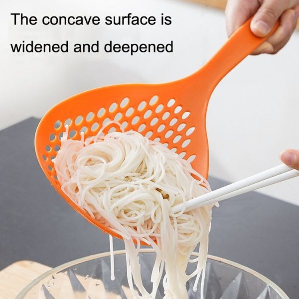Home Kitchen Fish Dumplings Spicy Hot Big Colander (Orange) - Image 5