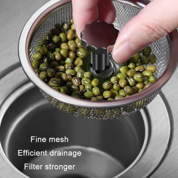Anti-clogging Stainless Steel Filter For Kitchen Sink Sewer (Dense Net) - Image 5