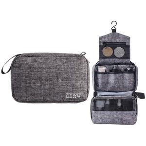 Portable Travel Waterproof Toiletries Storage Bag (Grey)