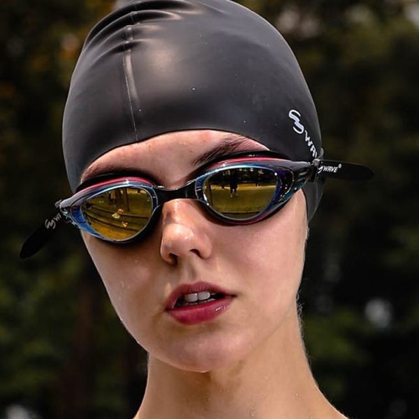 WAVE Electroplating HD Anti-fog Myopia Swimming Glasses, Color: Red Black 650 Degree - Image 7