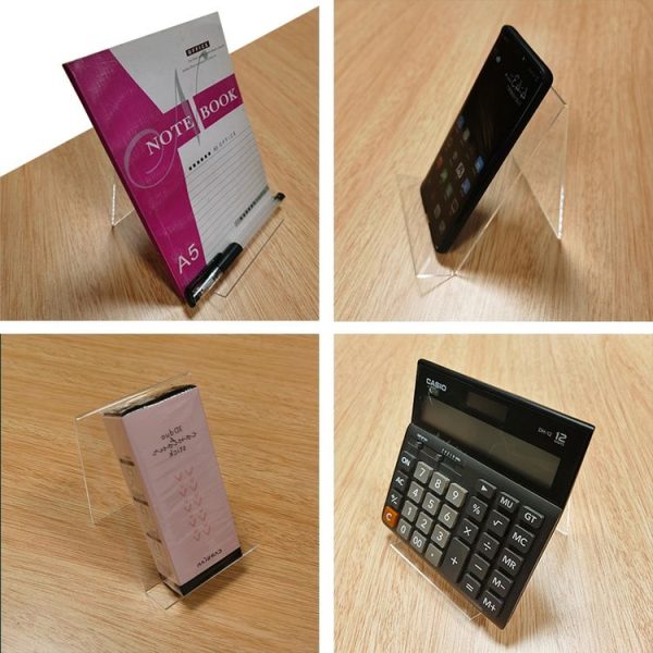 2 PCS Acrylic Display Stand Transparent Book Shelf Photo Frame Holder - Image 7