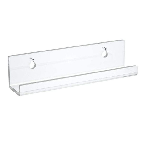 2 PCS Acrylic Record Rack Wall Mounted CD Display Stand - Image 2