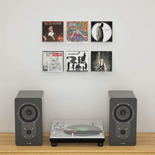 2 PCS Acrylic Record Rack Wall Mounted CD Display Stand - Image 7