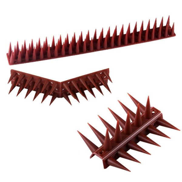 Plastic Bird Repellent Thorns Fence Anti-climb Nails (Black) - Image 4