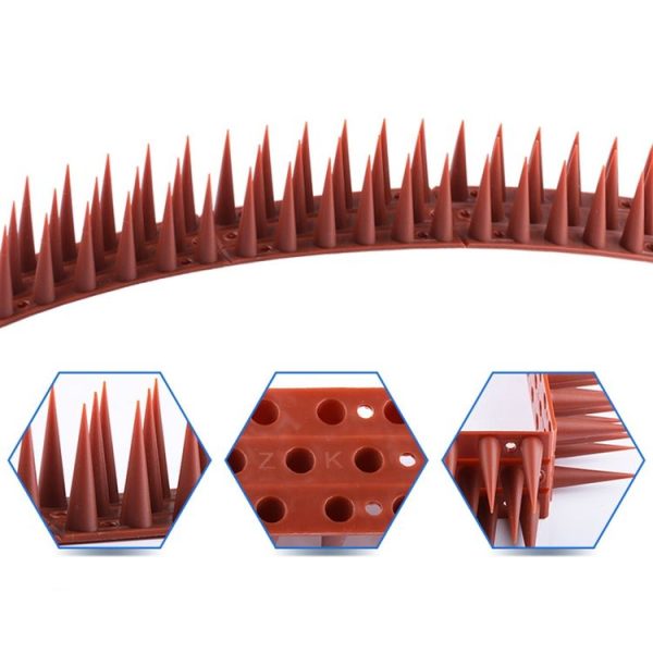 Plastic Bird Repellent Thorns Fence Anti-climb Nails (Black) - Image 5