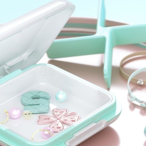 ABS Braces Storage Box Medicine Box (Cherry Blossom Red) - Image 6