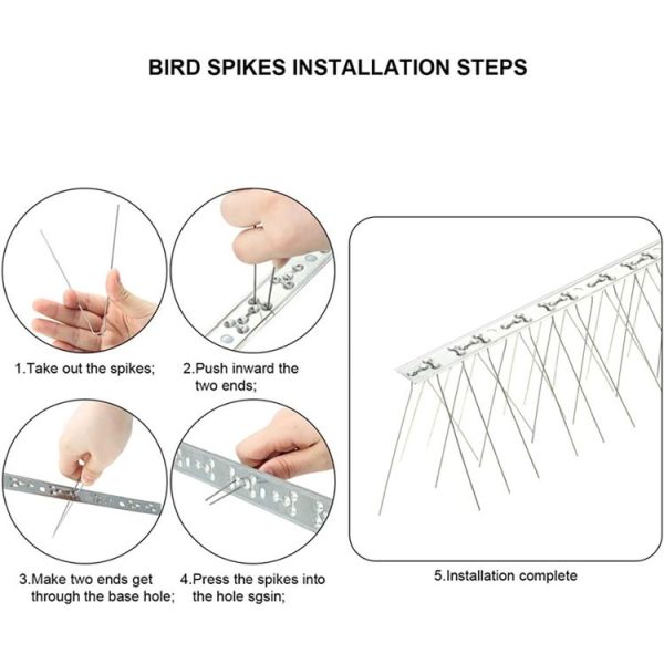 50cm Long Bird Repellent Anti-cat Thorn Stainless Steel Anti-bird Thorn - Image 7