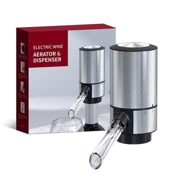 Electric Red Wine Decanter Dispenser, Style: Stainless Steel