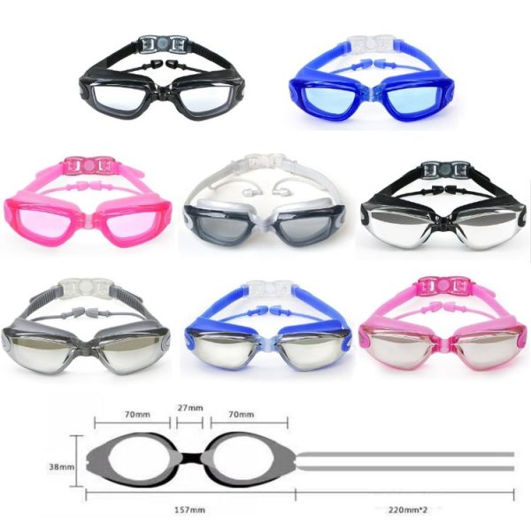 HAIZID HD Anti-fog Waterproof Myopia Swimming Goggles, Color: Myopia 300 Degrees - Image 2