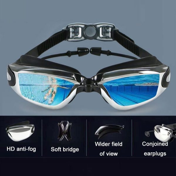 HAIZID HD Anti-fog Waterproof Myopia Swimming Goggles, Color: Myopia 300 Degrees - Image 5