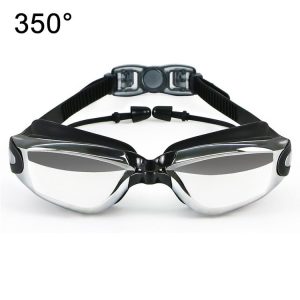 HAIZID HD Anti-fog Waterproof Myopia Swimming Goggles, Color: Myopia 350 Degrees