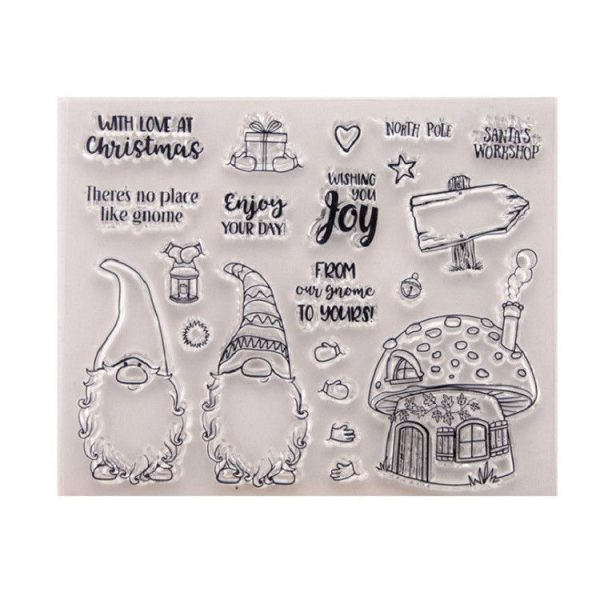 2 Sets DIY Handbook Scrapbook Finished Stamps Santa Claus Die, Style: Stamp