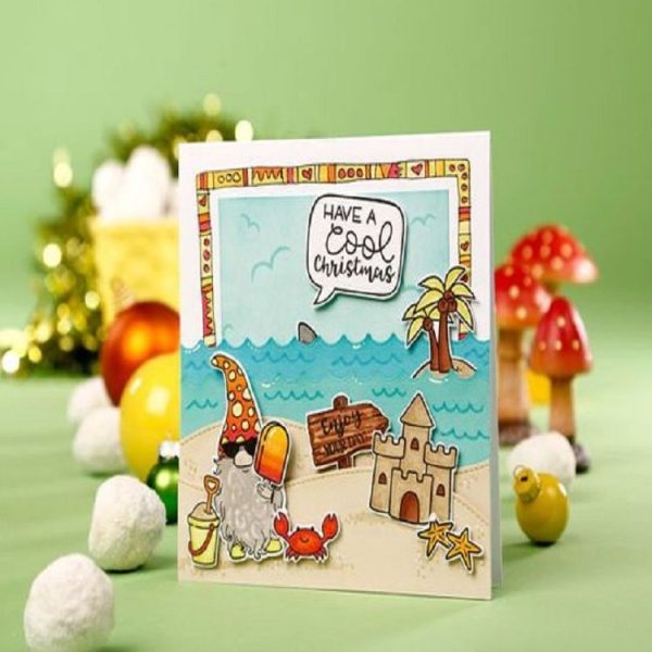 2 Sets DIY Handbook Scrapbook Finished Stamps Santa Claus Die, Style: Stamp - Image 6