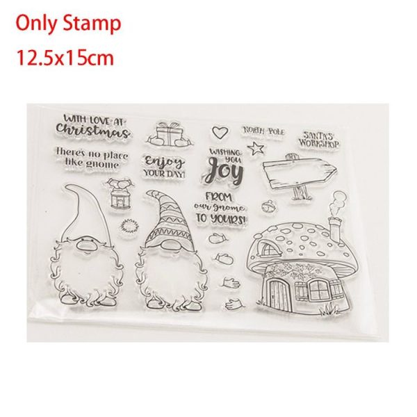 2 Sets DIY Handbook Scrapbook Finished Stamps Santa Claus Die, Style: Stamp - Image 7