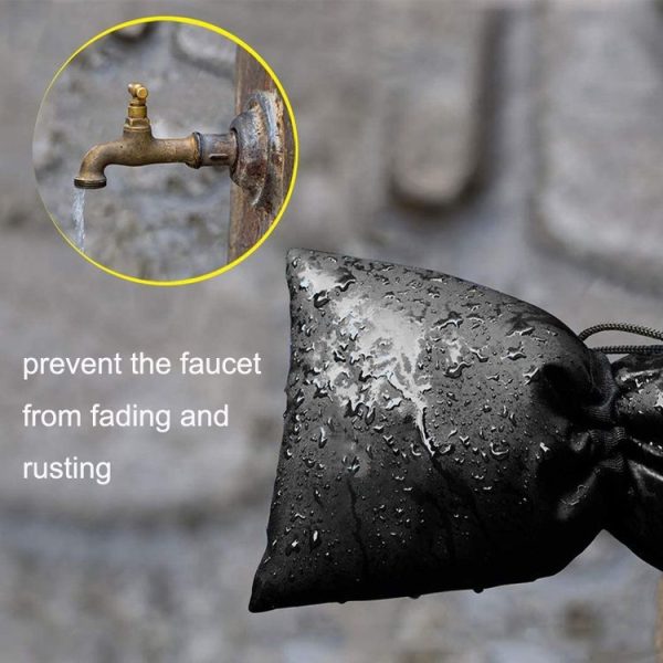 Oxford Cloth Winter Outdoor Faucet Frost Protection Cover, Style: Hook and Loop Fastener Model (Black) - Image 6