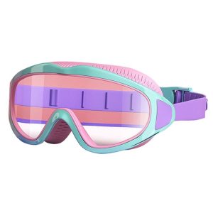 Anti-fog Children Swimming Goggles Comfortable Large Frame Diving Glasses, Color: Macaron