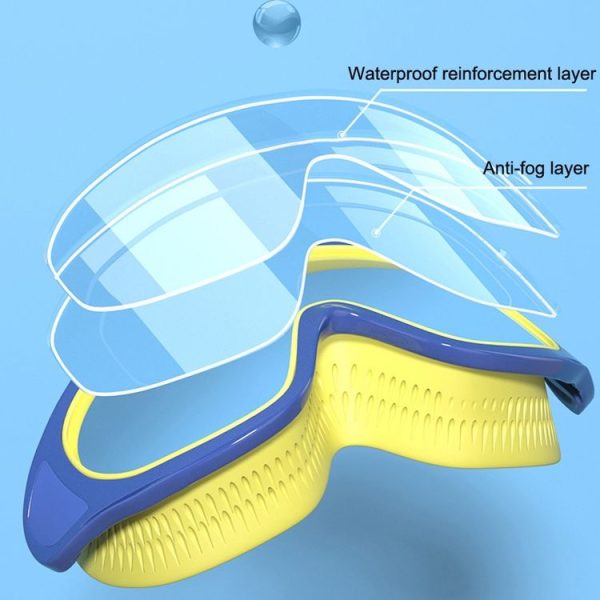 Anti-fog Children Swimming Goggles Comfortable Large Frame Diving Glasses, Color: Macaron - Image 3
