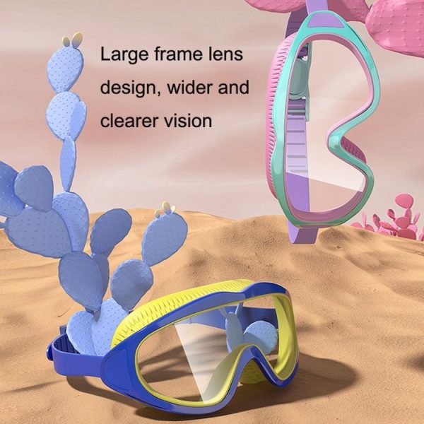 Anti-fog Children Swimming Goggles Comfortable Large Frame Diving Glasses, Color: Macaron - Image 6