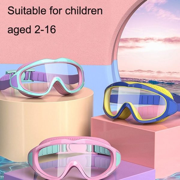 Anti-fog Children Swimming Goggles Comfortable Large Frame Diving Glasses, Color: Macaron - Image 7