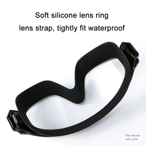 HAIZID Large Frame Waterproof Anti-Fog Swimming Goggles With Earplugs (White) - Image 4