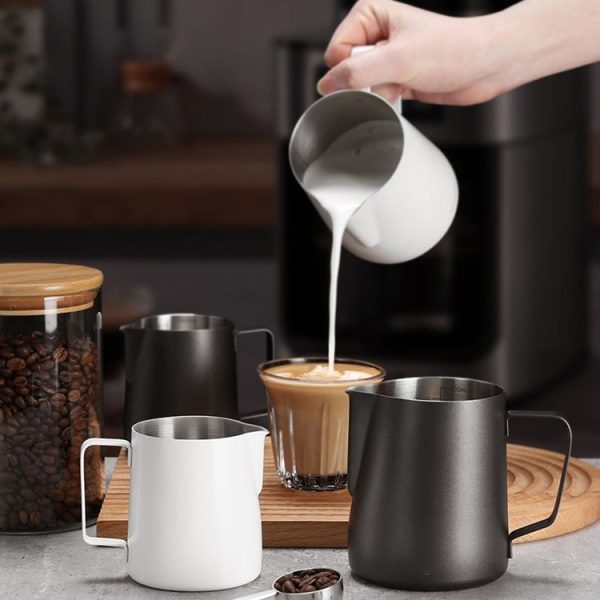 304 Stainless Steel Coffee Pot with Scale, Spec: 350ml (Beige Crane Mouth) - Image 2