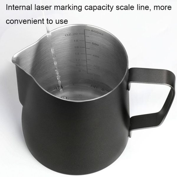 304 Stainless Steel Coffee Pot with Scale, Spec: 350ml (Beige Crane Mouth) - Image 4