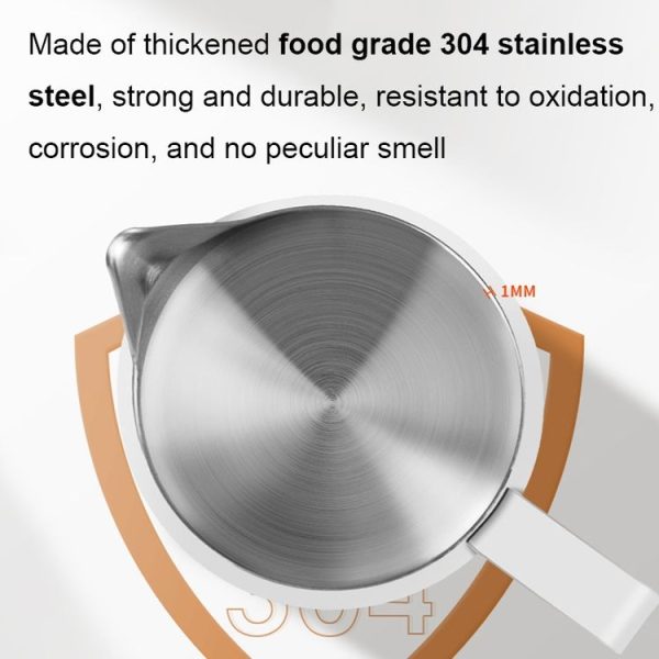 304 Stainless Steel Coffee Pot with Scale, Spec: 350ml (Beige Crane Mouth) - Image 5