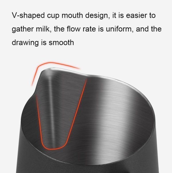 304 Stainless Steel Coffee Pot with Scale, Spec: 350ml (Beige Crane Mouth) - Image 6