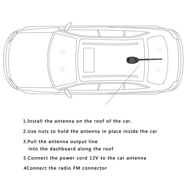 GPS+FM / AM+DAB Car Radio Amplified Antenna - Image 6