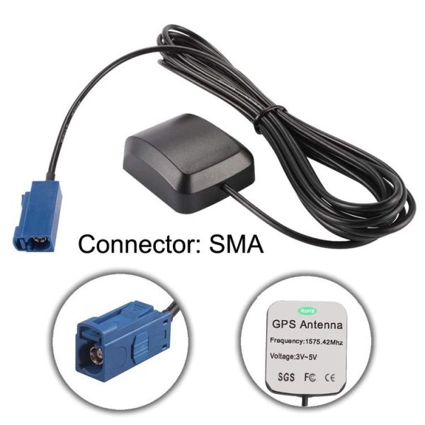 2PCS Car DVD Navigation GPS Satellite Antenna Amplifier FAKRA-C Interface - Image 6