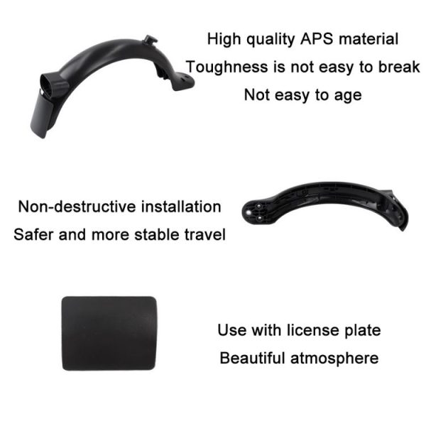 Electric Scooter Fender / Tail Light For Xiaomi Mijia M365 Pro2 (Black) - Image 4