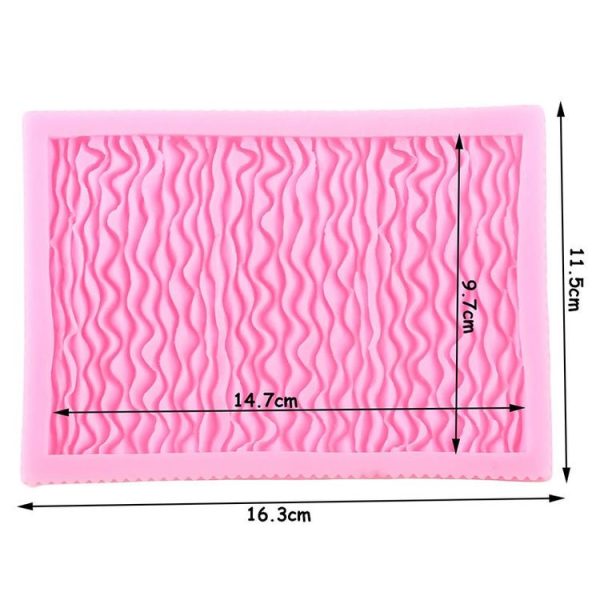 CC562 Food Grade Fondant Silicone Mold Pleated Skirt Cake Decorating Tool - Image 3