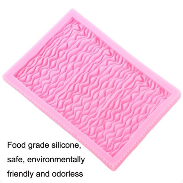 CC562 Food Grade Fondant Silicone Mold Pleated Skirt Cake Decorating Tool - Image 4