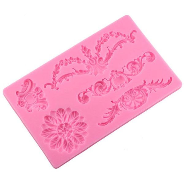 CF394 Cake Border Floral Fondant Silicone Mold - Image 2