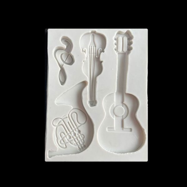 Castle Musical Silicone Mold Chocolate Fondant Cake Decor, Style:, Specification: Rectangle