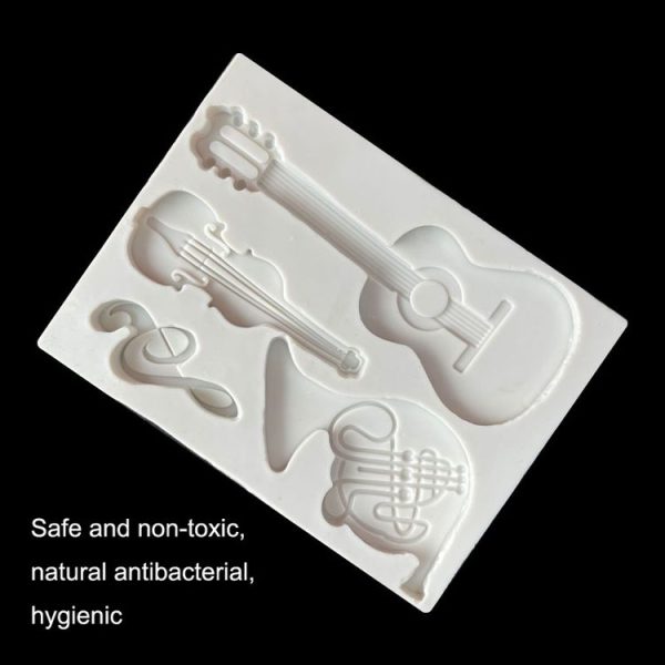 Castle Musical Silicone Mold Chocolate Fondant Cake Decor, Style:, Specification: Rectangle - Image 4