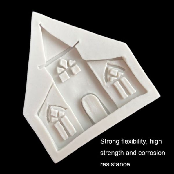 Castle Musical Silicone Mold Chocolate Fondant Cake Decor, Style:, Specification: Rectangle - Image 5