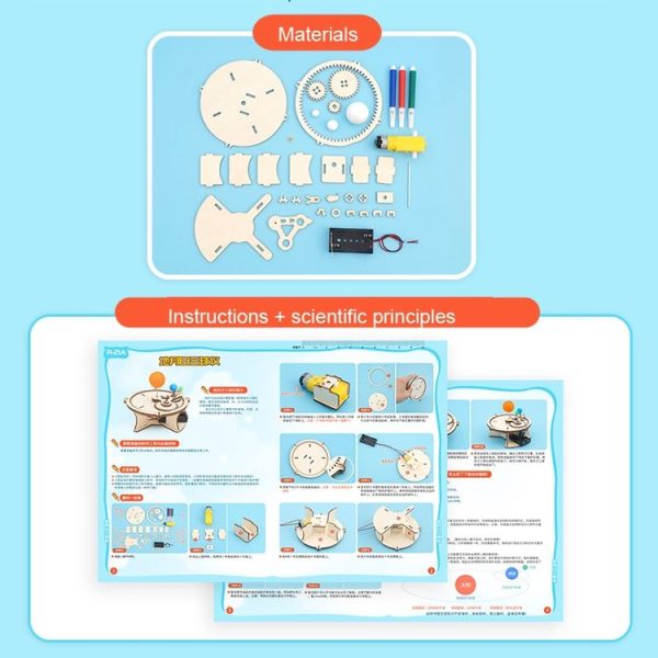 Science Toys Astronomy Sun Earth Moon Planet Experiment Educational Toy (Material Kit) - Image 4