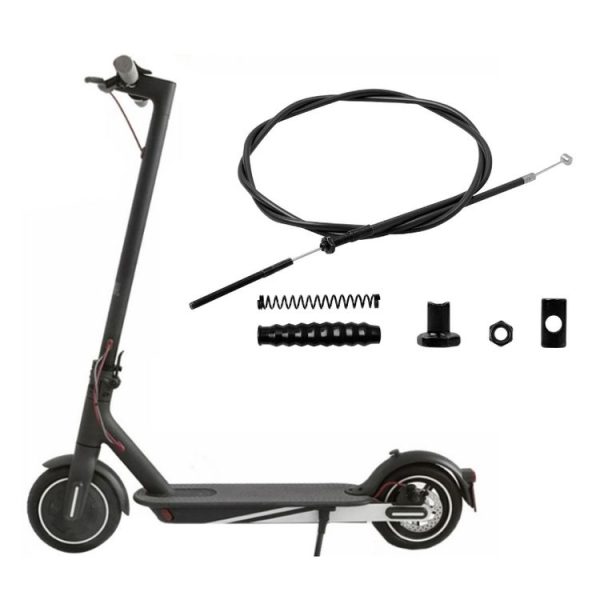 Electric Scooter Brake Cable Set for Ninebot MAX G30 (Black)