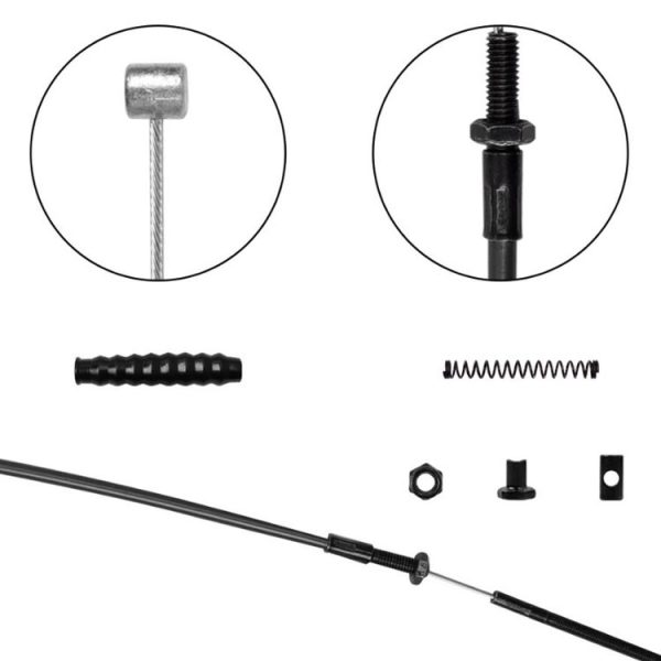 Electric Scooter Brake Cable Set for Ninebot MAX G30 (Black) - Image 2