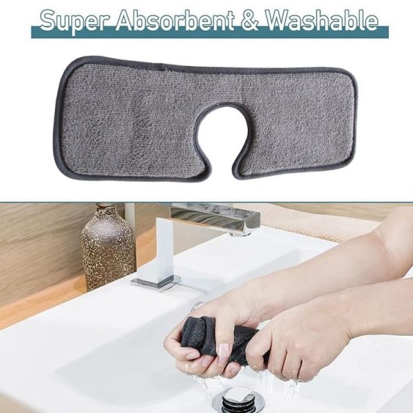 Basin Drain Pad Absorbent Dry Cleaning Pad Fiber Towel Water Mat Color Random Delivery, Size: 46x10cm - Image 6
