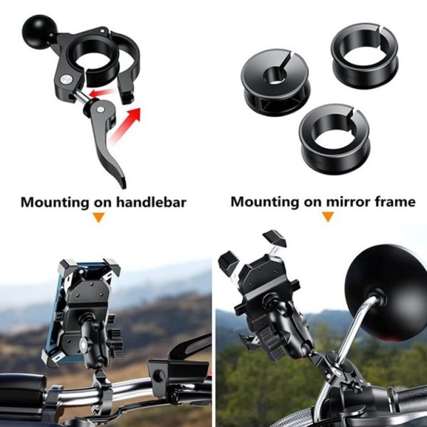 Motorcycle Bicycle Mobile Phone Bracket Fixed Base (17mm Ball Head) - Image 6