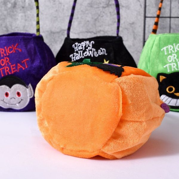 Candy Bags Children'S Gift Cloth Bag For Halloween (Black Cat) - Image 4