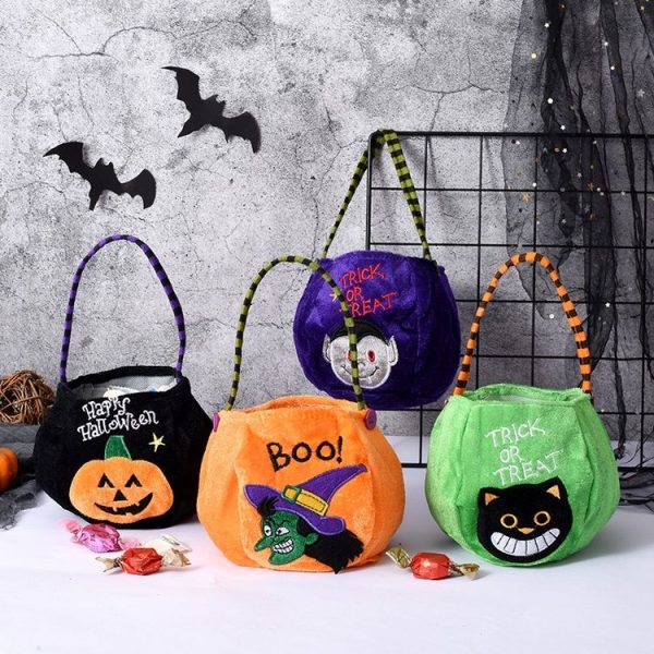 Candy Bags Children'S Gift Cloth Bag For Halloween (Black Cat) - Image 7
