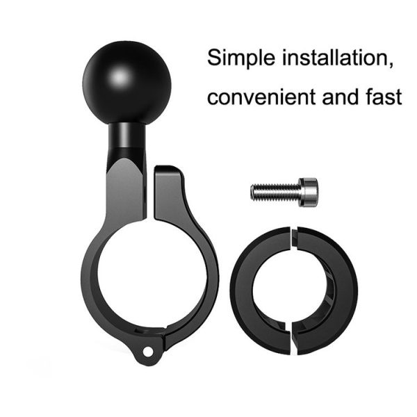 R3 Motorcycle Scooter Mobile Phone Bracket 1 Inch Ball Head Handlebar Fixed Base - Image 5