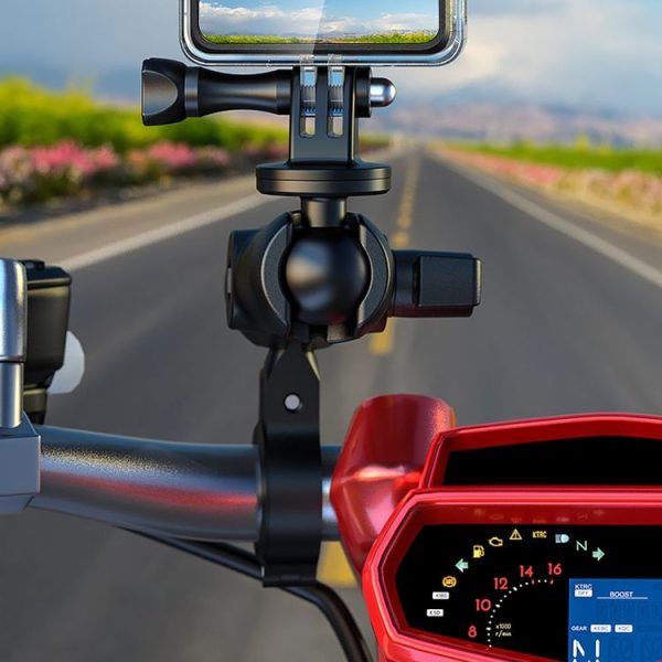 R3 Motorcycle Scooter Mobile Phone Bracket 1 Inch Ball Head Handlebar Fixed Base - Image 7