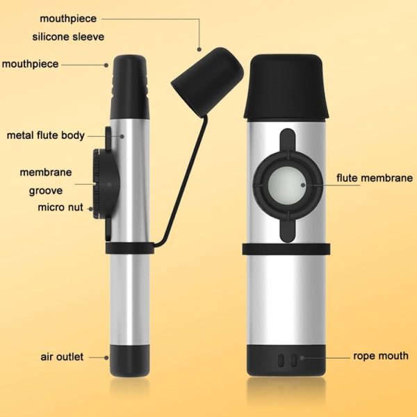 Metal Professional Playing Tunable Tone Kazoo (Red) - Image 6
