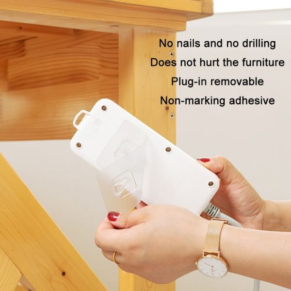 10pcs Traceless Wall Hanging Multifunction Plug-in Rack, Specification: Single - Image 3